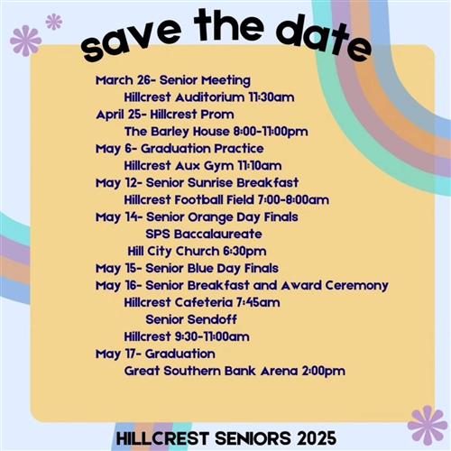  Senior Save the Date